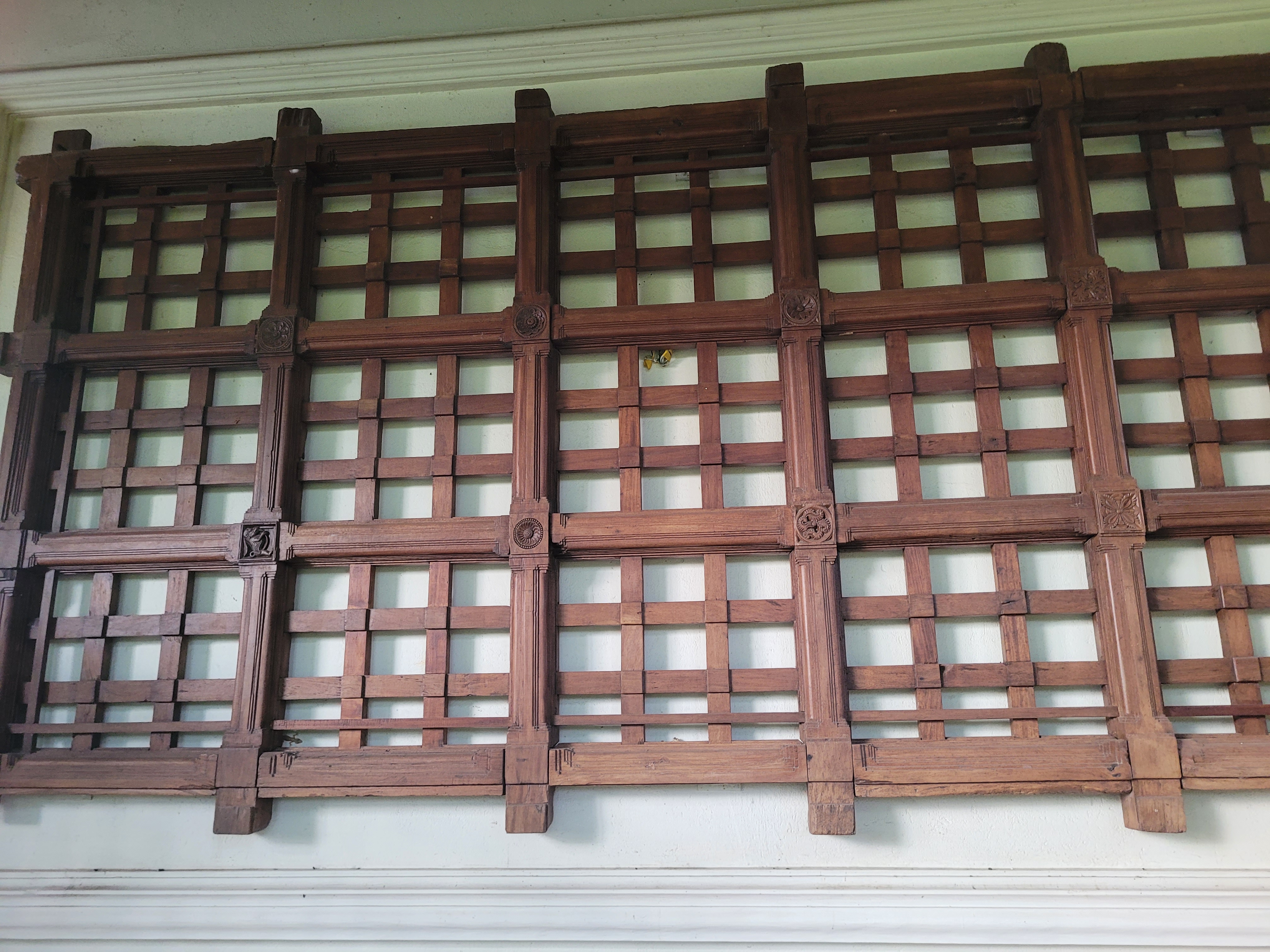 Church ceiling repurposed as wall display